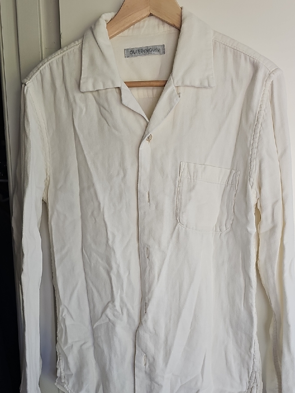 Outerknown - White Long-Sleeve Button Up Shirt